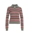 Solotre Polo Collar Sweater In Multi