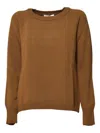 Solotre Raglan-sleeve Sweater In Brown