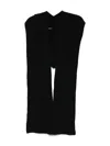 Solotre Rib-knit Scarf In Black