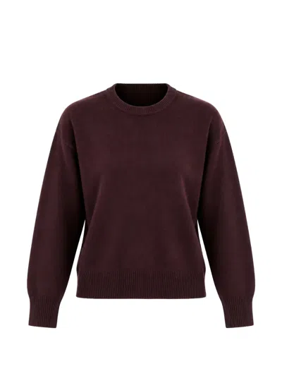 Solotre Ribbed-trim Sweater In Red