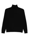 Solotre Roll-neck Sweater In Black