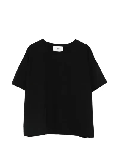 Solotre Round-neck T-shirt In Black