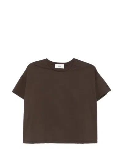 Solotre Round-neck T-shirt In Brown