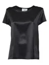 Solotre Short-sleeve Top In Black
