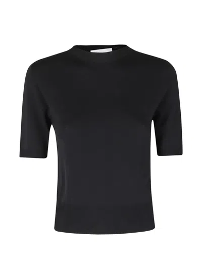Solotre Short-sleeve T-shirt In Black