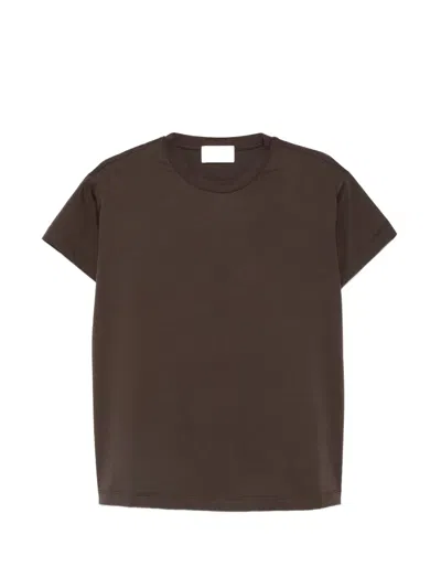 Solotre Short-sleeve T-shirt In Brown
