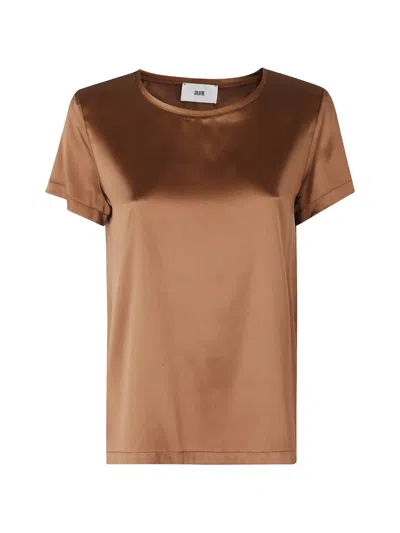 Solotre Short-sleeve T-shirt In Brown