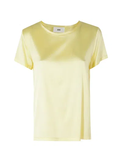 Solotre Short-sleeve T-shirt In Yellow