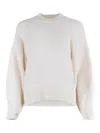 Solotre Sweater Off White Wool And Cashmere Blend In Neutral