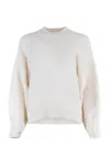 Solotre Sweater Off White Wool And Cashmere Blend In Neutral