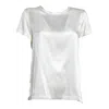 Solotre Satin-finish T-shirt In White