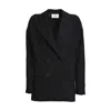 Solotre Tailored Black Jacket With Classic Collar And Clean Lines In Black