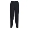 Solotre Tailored Blue Trousers With Structured Silhouette In Black