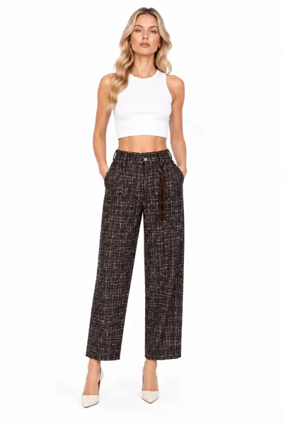 Solotre Trousers In Black Nero