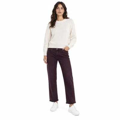 Solotre Trousers In Borgogna Rosso
