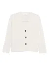 Solotre V-neck Cardigan In White