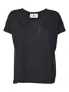Solotre V-neck T-shirt In Black