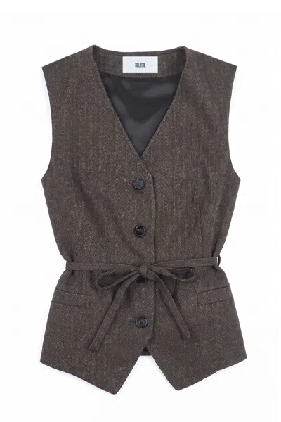 Solotre - Vest - 480494 - Moro In Brown