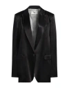 Solotre Woman Blazer Black Size 8 Viscose