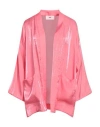 Solotre Woman Blazer Pink Size 8 Viscose, Polyester In Pink