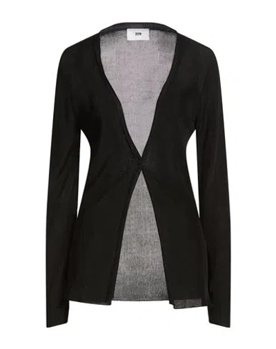 Solotre Woman Cardigan Black Size 3 Viscose