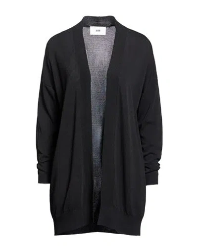 Solotre Woman Cardigan Black Size 3 Viscose, Polyamide
