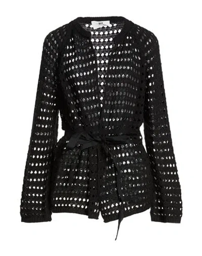 Solotre Woman Cardigan Black Size Onesize Cotton