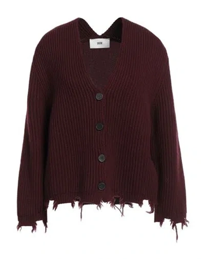 Solotre Woman Cardigan Burgundy Size 2 Wool In Red