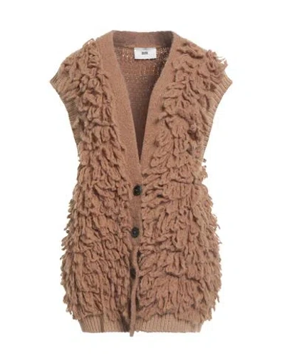 Solotre Woman Cardigan Camel Size Onesize Wool, Alpaca Wool, Polyester, Elastane