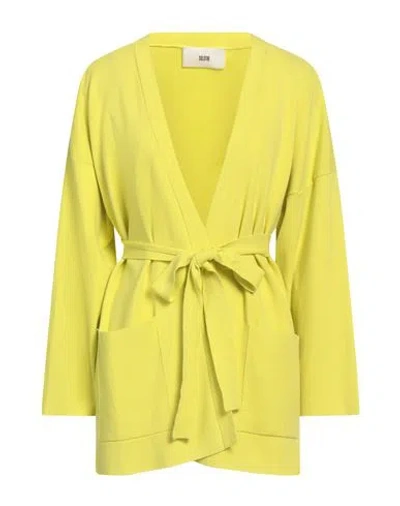 Solotre Woman Cardigan Lime Green Size Onesize Viscose, Polyester
