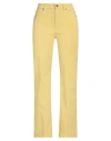 Solotre Woman Pants Lime Green Size 8 Polyester, Elastane, Acetate, Viscose In Green