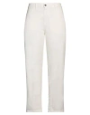 Solotre Woman Jeans White Size 10 Cotton