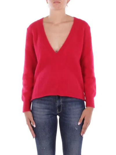Solotre Woman Knit M3f0080 Fu45s Magenta In Red
