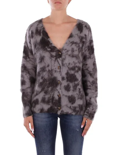 Solotre Woman Knit M3f0122 Silver Aluminum Ff In Multi
