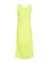 Solotre Woman Maxi Dress Yellow Size 8 Polyester, Elastane In Yellow