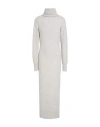 Solotre Woman Midi Dress Light Grey Size 2 Wool, Cashmere