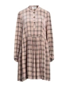 Solotre Woman Short Dress Blush Size 6 Viscose In Pink