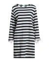 Solotre Woman Mini Dress Navy Size 4 Cotton In Navy