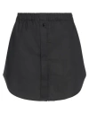 Solotre Woman Mini Skirt Black Size 6 Cotton