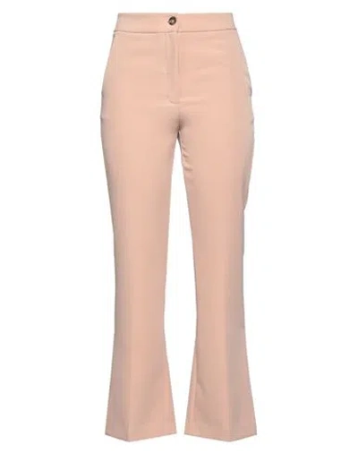 Solotre Woman Pants Antique Rose Size 2 Polyester, Acetate In Pink