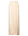 Solotre Woman Pants Brown Size 2 Viscose In Beige