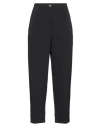 Solotre Woman Pants Black Size 10 Polyester, Elastane, Viscose In Black