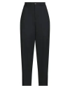Solotre Woman Pants Black Size 10 Polyester, Elastane, Viscose