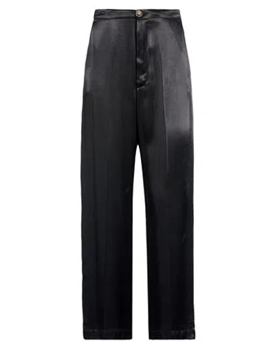 Solotre Woman Pants Black Size 2 Viscose