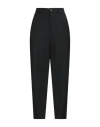 Solotre Woman Pants Black Size 4 Polyester, Virgin Wool, Elastane