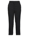 Solotre Woman Pants Black Size 6 Polyester, Elastane, Acetate, Viscose