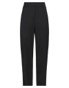 Solotre Woman Pants Black Size 10 Polyester, Elastane, Viscose
