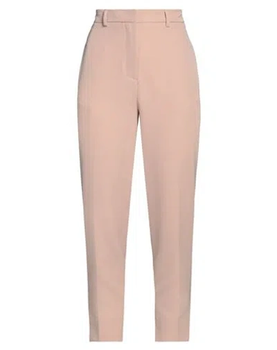 SOLOTRE SOLOTRE WOMAN PANTS BLUSH SIZE L POLYESTER, ELASTANE
