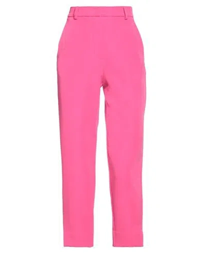 Solotre Woman Pants Fuchsia Size 2 Polyester, Elastane In Pink