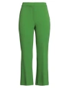Solotre Woman Pants Green Size 6 Polyester, Elastane In Green